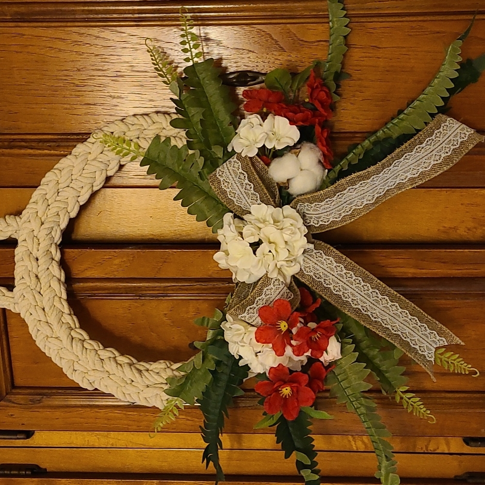 Handmade spring wreath